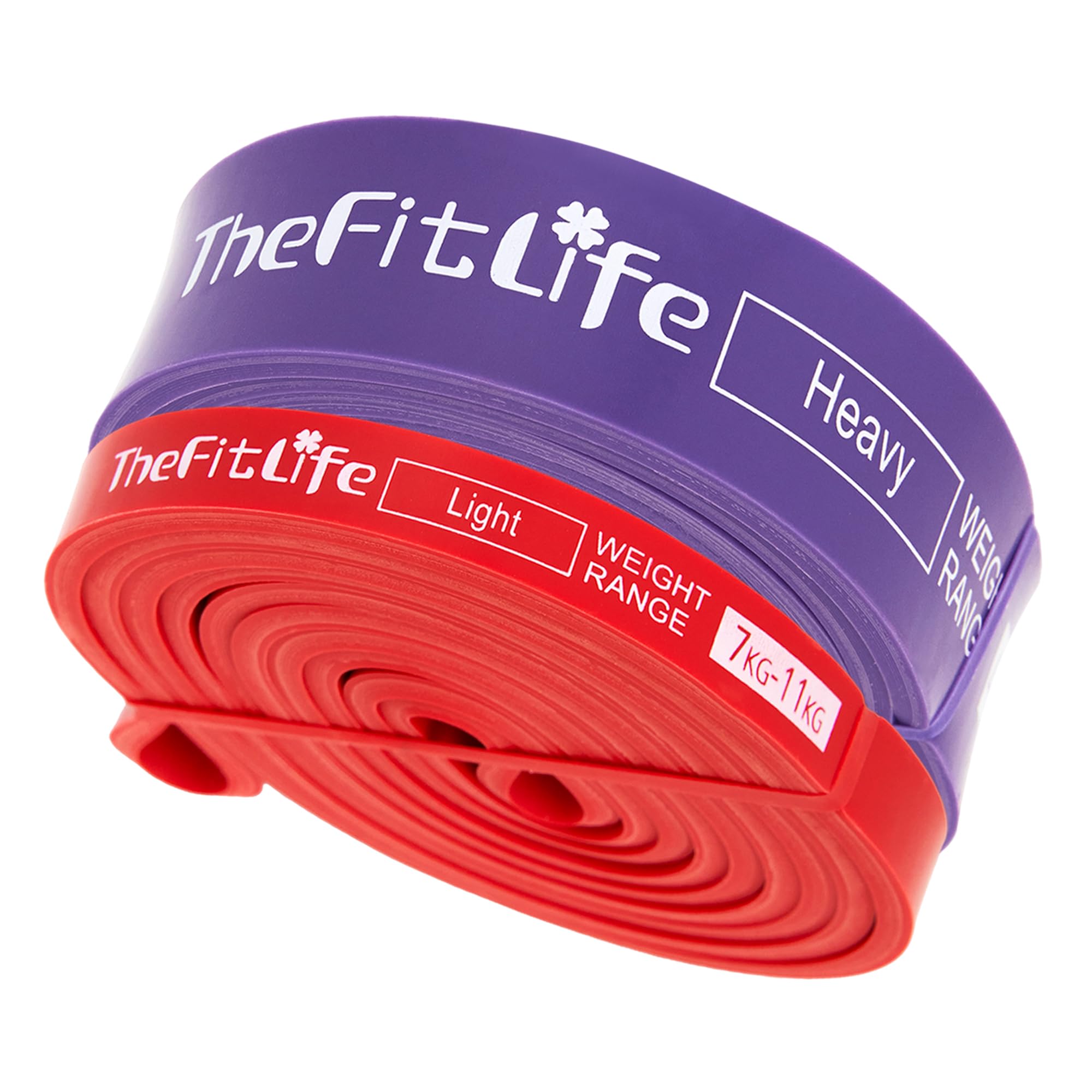 TheFitLife Resistance Pull Up Bands - Pull-Up Assist Exercise Bands, Long Workout Loop Bands for Body Stretching, Powerlifting, Fitness Training, Bonus Carrying Bag and Workout Guide