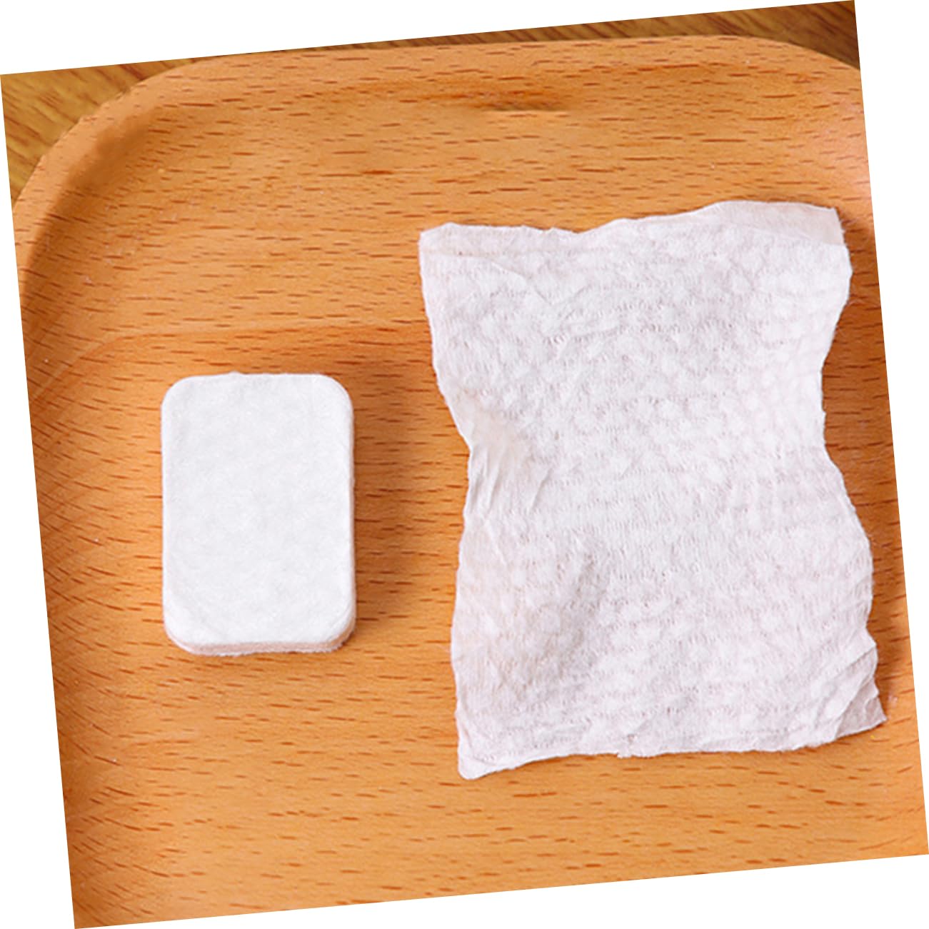 Dischetti Detergenti per Viso Compressi Non Tessuto Bianco 50 Pezzi per Esfoliare e Rimuovere Eccesso di Olio Dalla Pelle