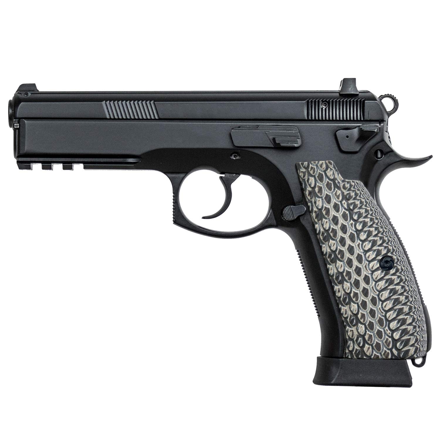 Guuun CZ 75 SP01 Grips Snake OPS Texture Slim Aggressive Panels Full