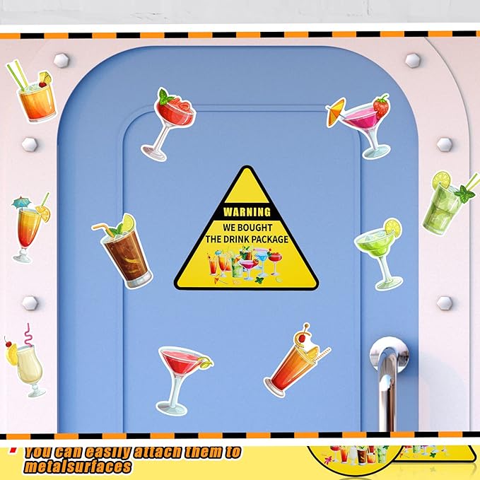 13 Imanes Decorativos para Puerta de Crucero Tropicales miniatura 4