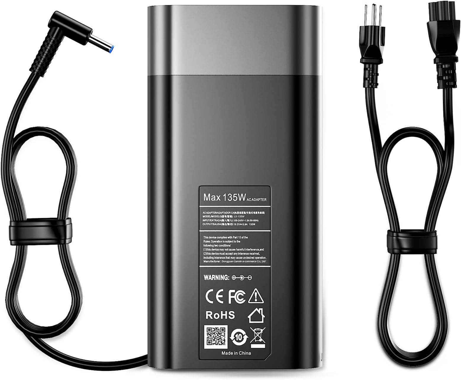 135W Laptop Charger Compatible with HP Spectre X360 15 16 15t-df100 15-df 16t-f10 16-f2097nr Omen 15 17 Pavilion Gaming 15 16 ZBook Studio G5 G6 G7 TPN-DA11 l15534-001 Power Cord