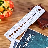 Vista 4 de Regla, calibre de tejer tamaños de calibre de 0.079 in a 0.394 in