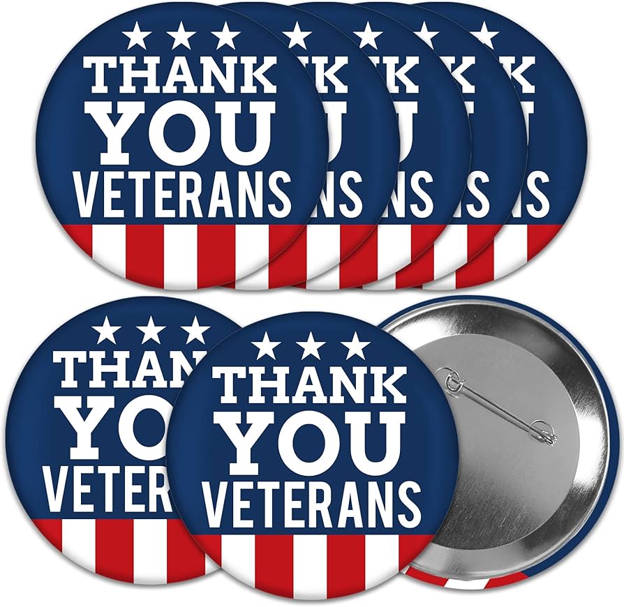 Amazon.com: Big Dot of Happiness Thank You Veterans - 3 inch