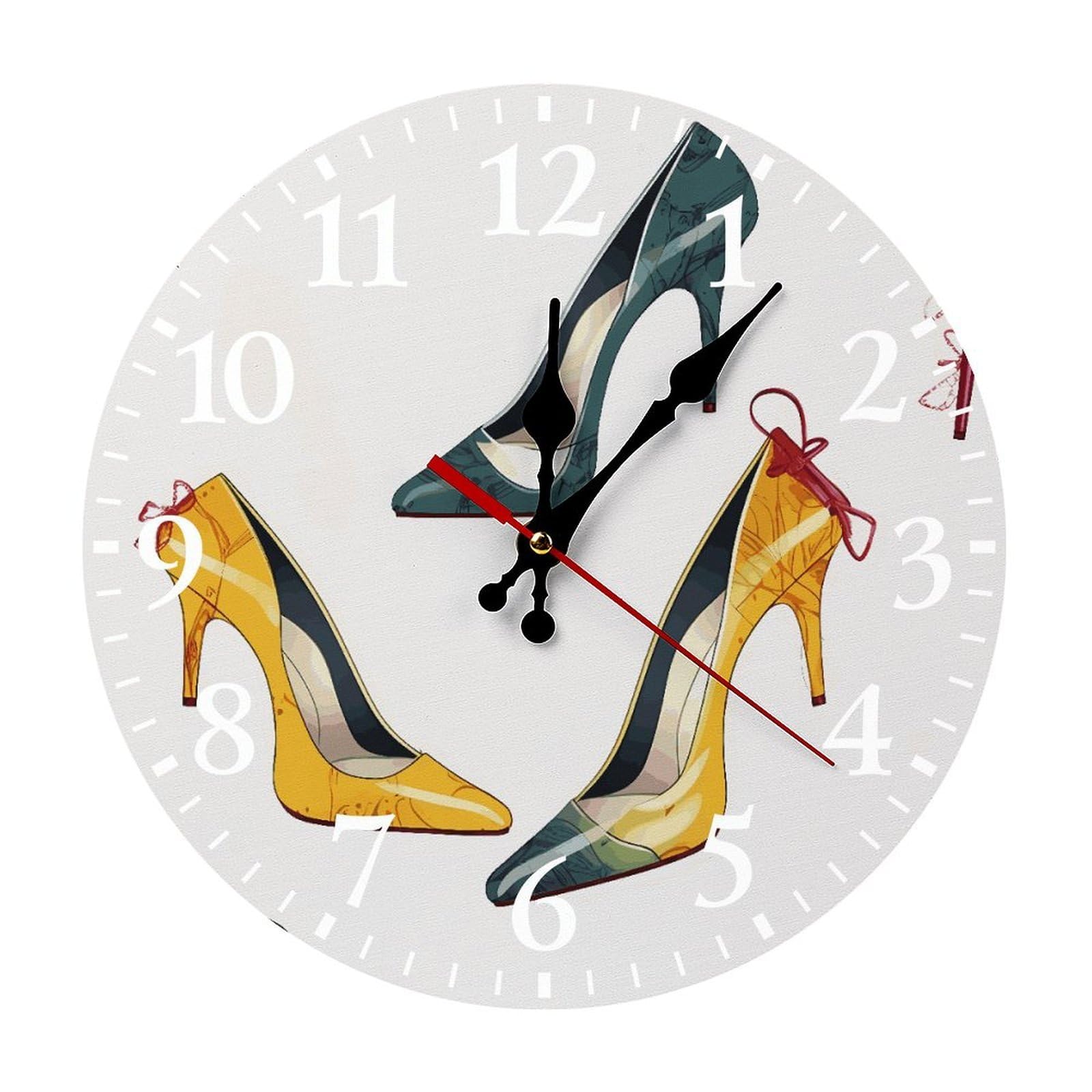 Horloge bureau silencieuse chiffres arabes blancs 30cm