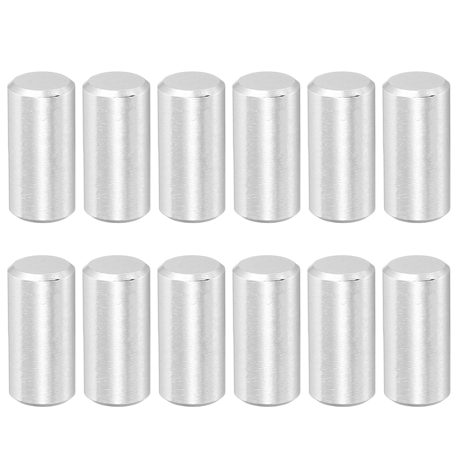 sourcing map 12 Pcs 8 x 12 mm 316 Stainless Steel Dowel Pins, Cylindrical Shelf Support Peg Pin Rod Fasten Elements for Machine Building, Furniture Installation, DIY Projects, Silver Tone