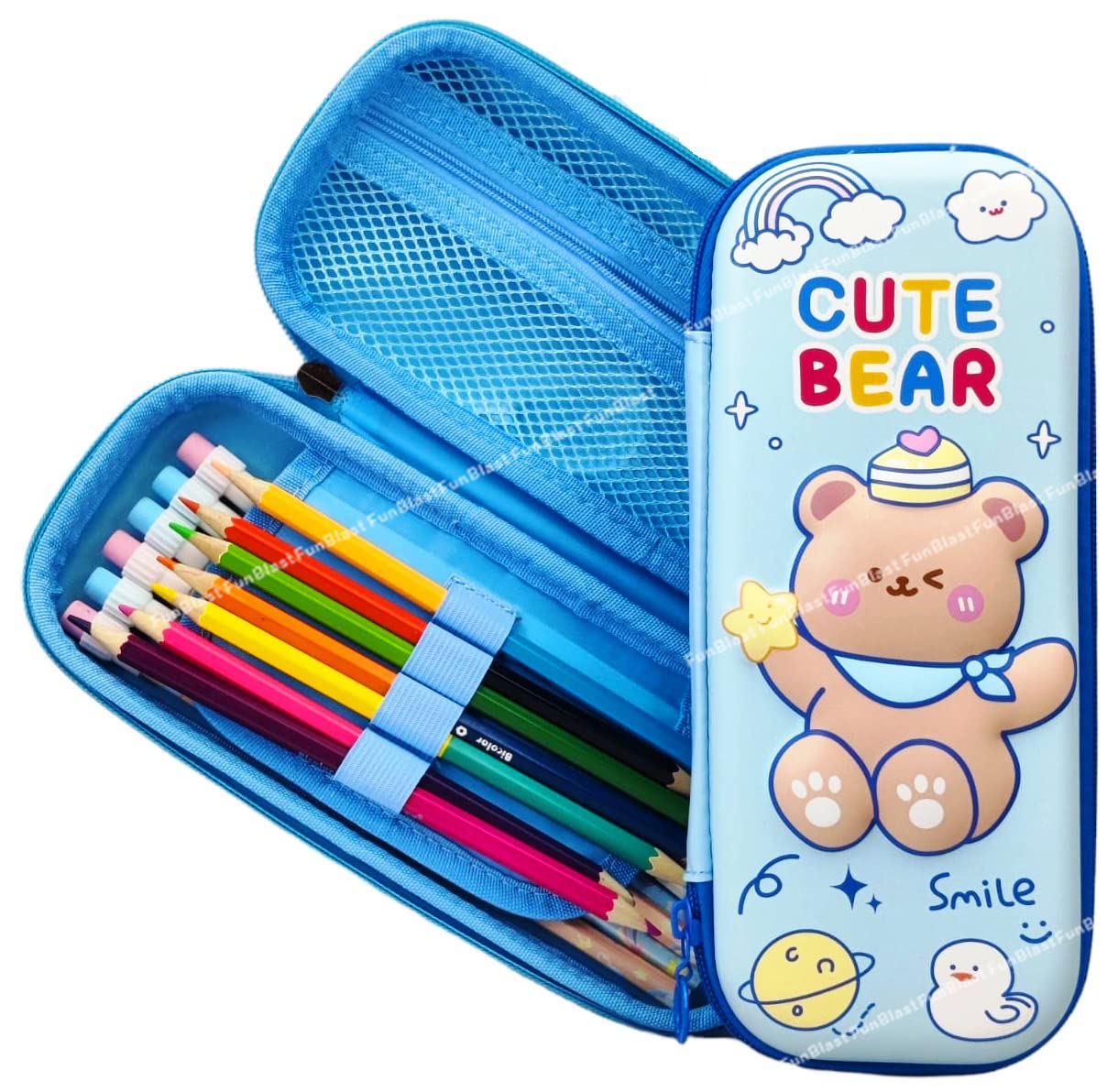 Funblast pencil pouch for kids, pencil case for kids, pencil pouch for kids, pencil box for kids, pencil case organizer for girls, return gifts for kids, 3D Hardtop EVA Canvas Pencil Case Funblast pencil pouch for kids, pencil case for kids, pencil pouch for kids, pencil box for kids, pencil case organizer for girls, return gifts for kids, 3D Hardtop EVA Canvas Pencil Case