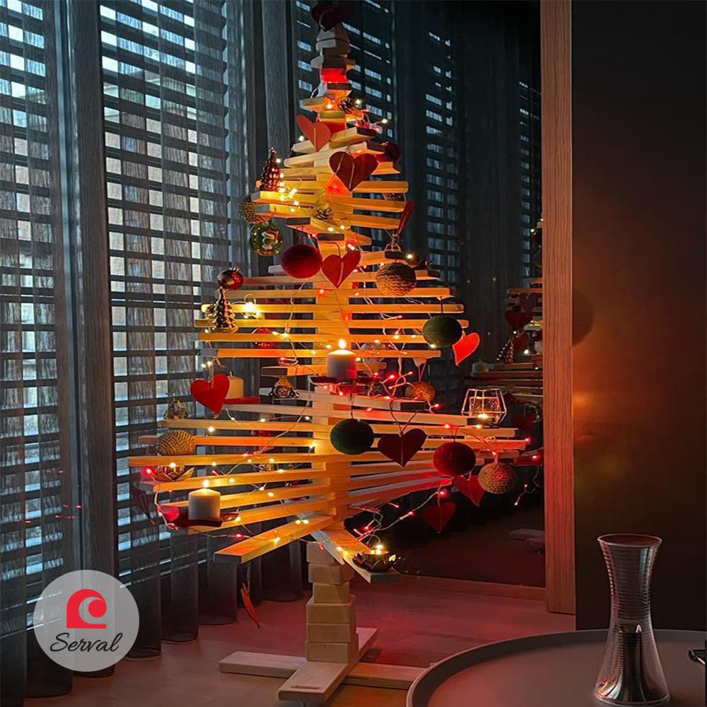 Albero di Natale in Legno Multiforme | 180 NATUALE