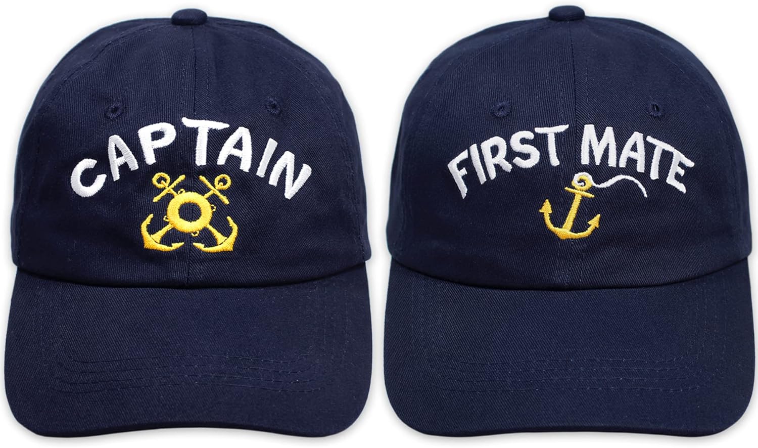 AnapoliZ Captain Hat, First Mate Hat Set Adjustable
