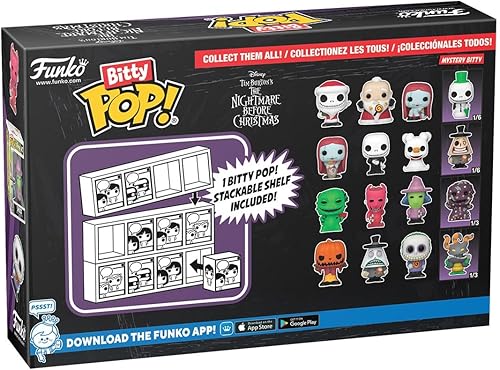 Miniatura 2 de Funko Bitty Pop The Nightmare Before Christmas - Pumpkin Jack 4 unidades - Rey Calabaza, alcalde (flanque), barril y una sorpresa misteriosa - 0.9