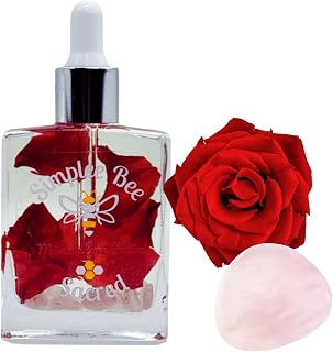 Nourishing After Shower Oil for Self Care & Radiant Skin | Face, Body & Hair Oil | Body Oil Blend For Sensitive Skin & Anti- Aging | Travel-Size | Rose, Sandalwood & Geranium Scent