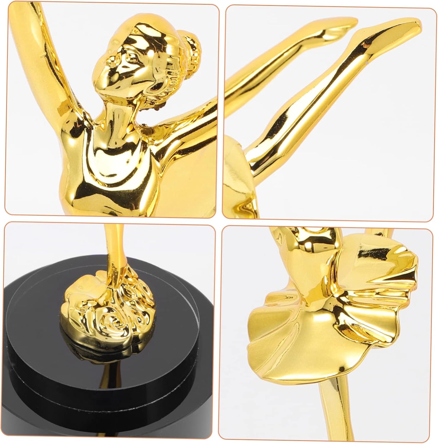 Dance Trophy Ornament Boys and Girls Dance Competition Award Trophy Model Ballet Figurine Adornment for Home Decor