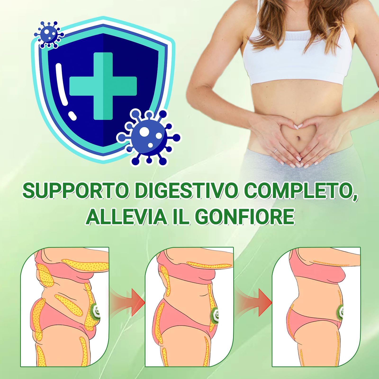 GLORENDA Moringa NAD+ 10-in-1 Cerotto Avanzato Nano Microneedle, Naturali Moringa Cerotti, GLORENDA Cerotti, per Addome, Gambe e Braccia (2 Scatole) - 4