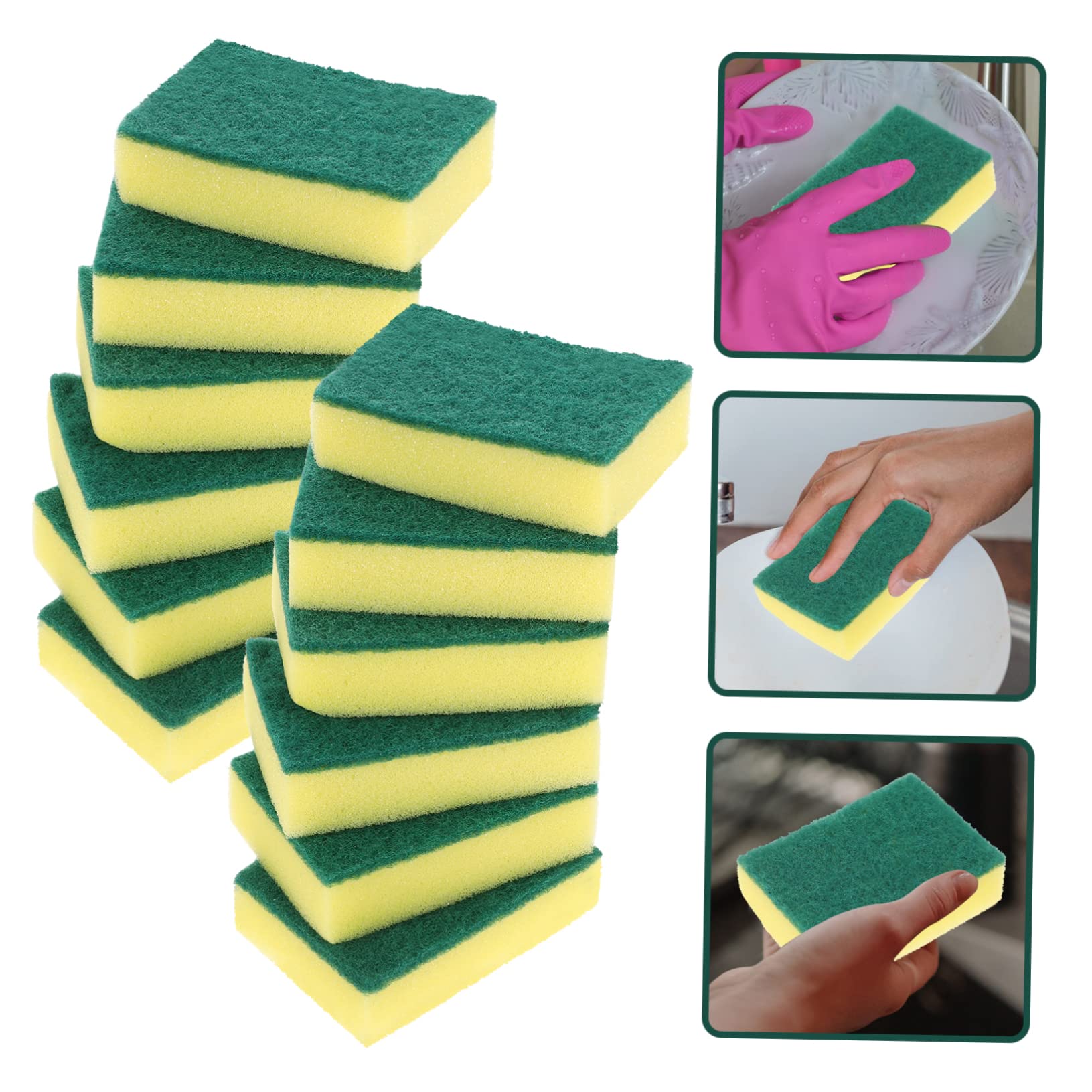 Set De 3 Esponjas Antirayaduras Multy - Reutilizables, Lavables Hasta 100 Veces, Para Cocina Y Baño
