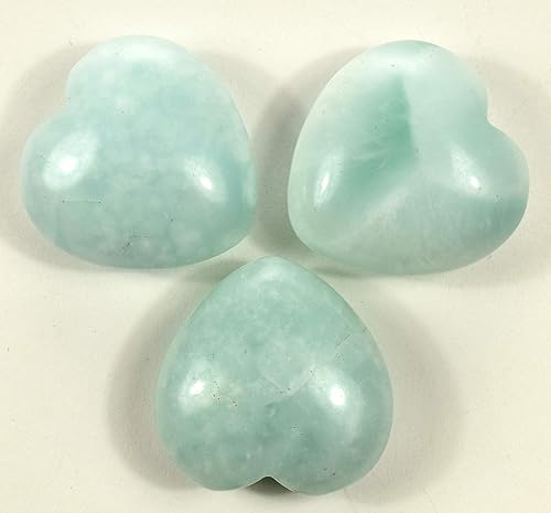 Miniatura 5 de HQRP-Crystal Corazón Aguamarina Lapislázuli Ágata Cuarzo Calcedonia Mookaita Laradorita Jaspe Aventurina Sodalita Ámbar 1PC, Lapislázuli