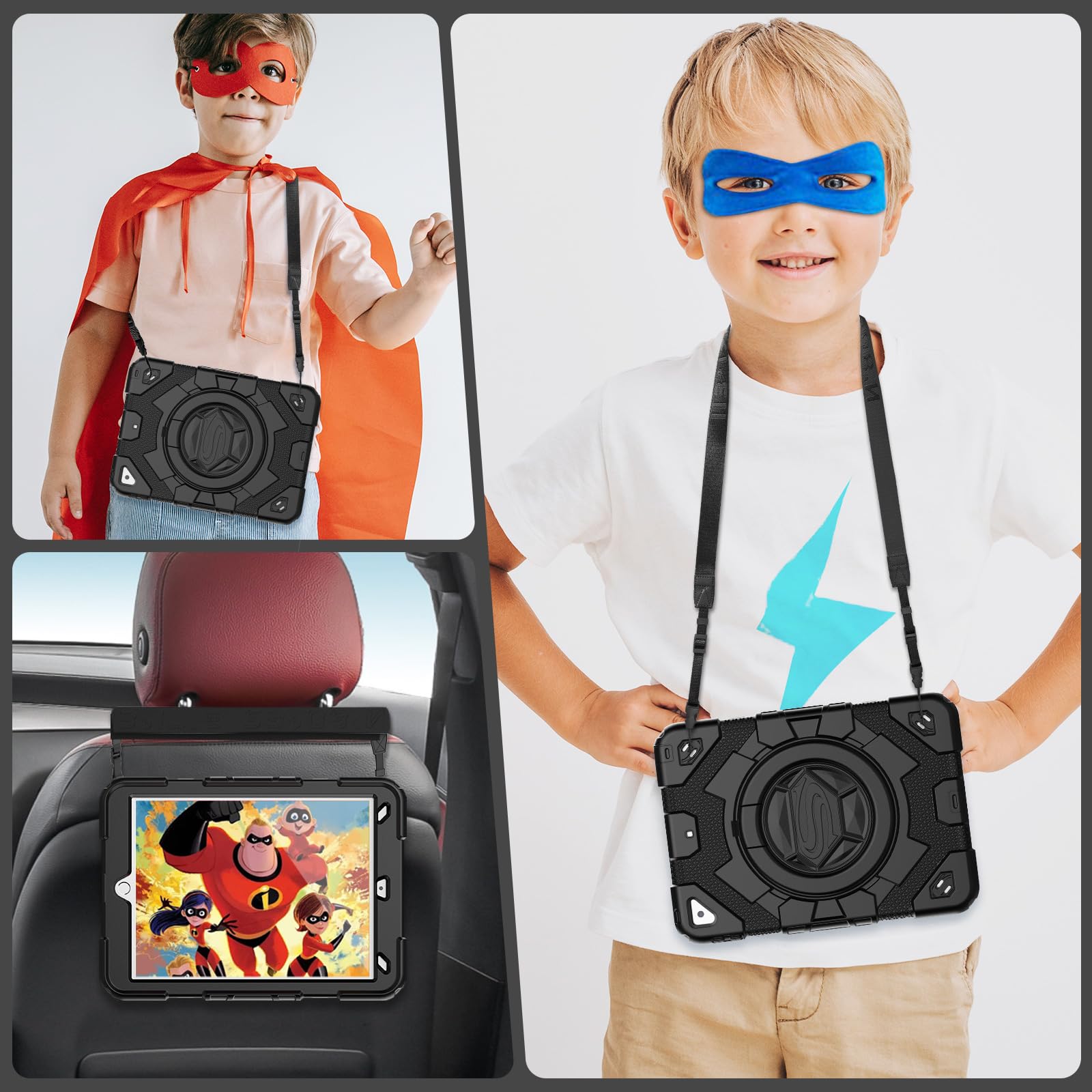 Timecity - Funda Para IPad Mini 7/6-8.3 Pulgadas, Para IPad Mini De 7ª/6ª Generación: Protección A Prueba De Golpes De Cuerpo Completo Con Protector De Visualización Integrado, Soporte Plegable