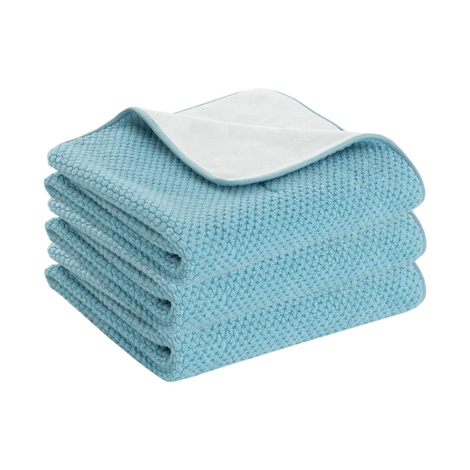 BellaHills Waterproof Dog Blanket Washable Flannel Blanket for Dogs and Pets, Pet Throw Protects for Sofa Car Bed Cover with Soft Plush, Medium 80x100cm, Stone Blue