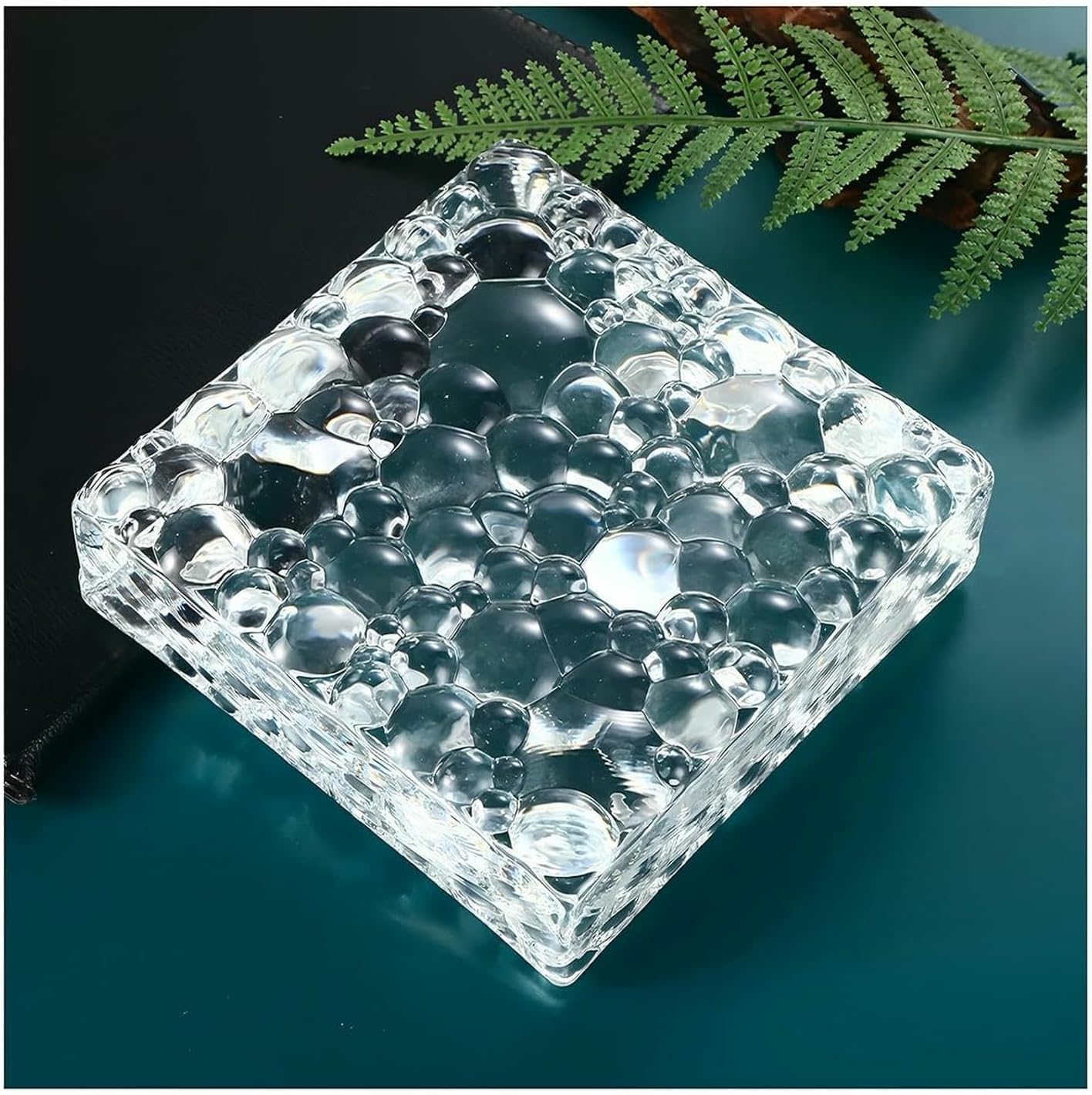 Rectangular Clear Glass Block Light Transmission & Allowing Privacy Double Sided Crystal Bricks for Bar Hotels Home