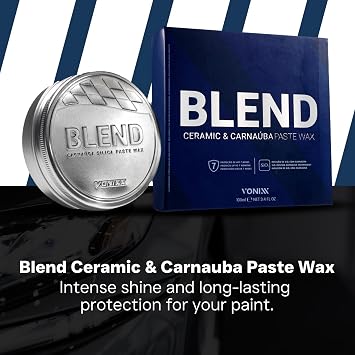 Vonixx Blend Ceramic & Carnauba Paste Wax 3.4 oz (100 mL) - Up to 7 months of durability