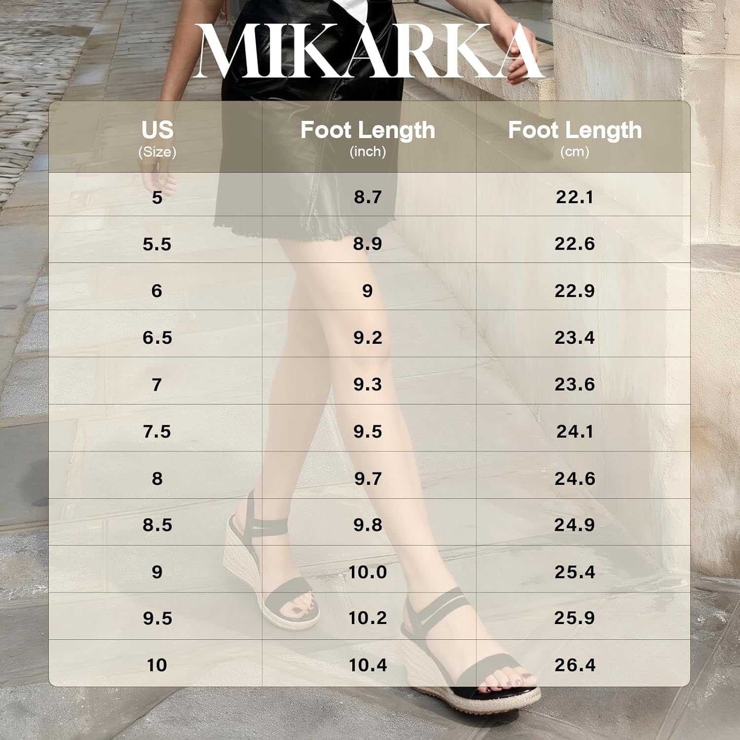 mikarka Wedges Sandals for Women - Elastic Strap Espadrilles Wedges, Slip On Open Toe Platform Sandals for Dressy Casual Summer Shoes