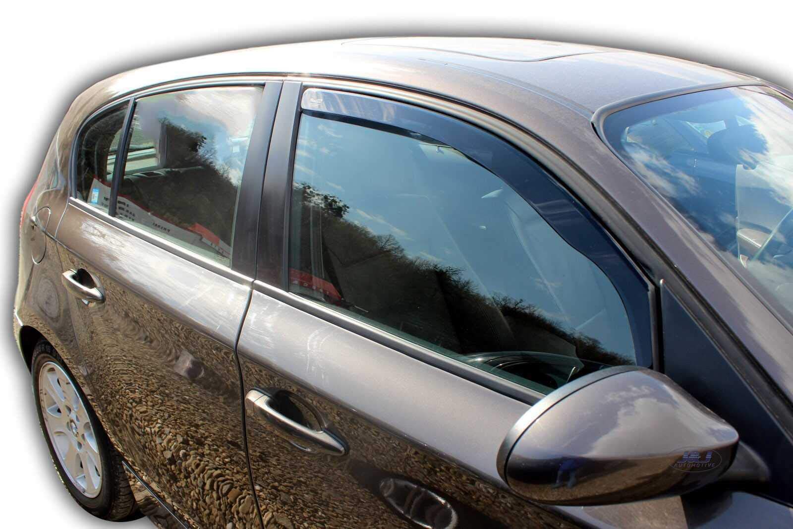 J&J AUTOMOTIVE Deflettori d'Aria per BMW 1 Series E87 5-Porte Berlina 2004-2011, Set da 2 Pezzi, Nero Fumé Oscurato Heko