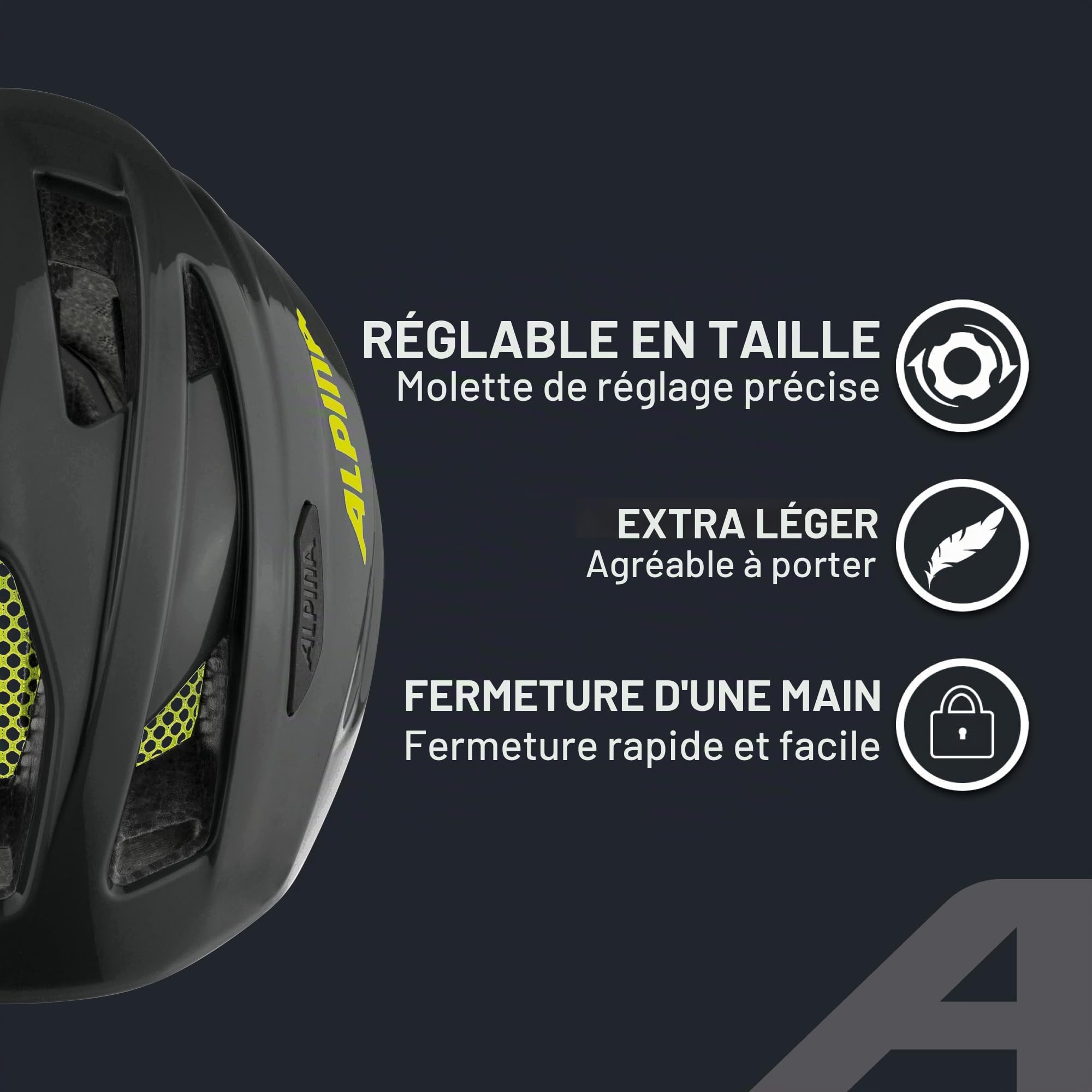 ALPINA PICO Flash Helm 2025 Black Neon Gloss