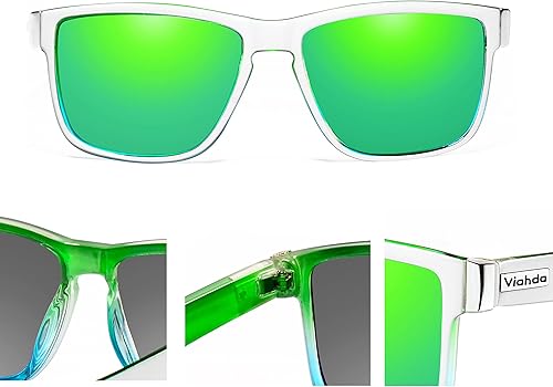 Miniatura 3 de VIAHDA Gafas de sol deportivas polarizadas para hombre, ciclismo, correr, pesca, golf, gafas de sol de moda para mujer, HD6009