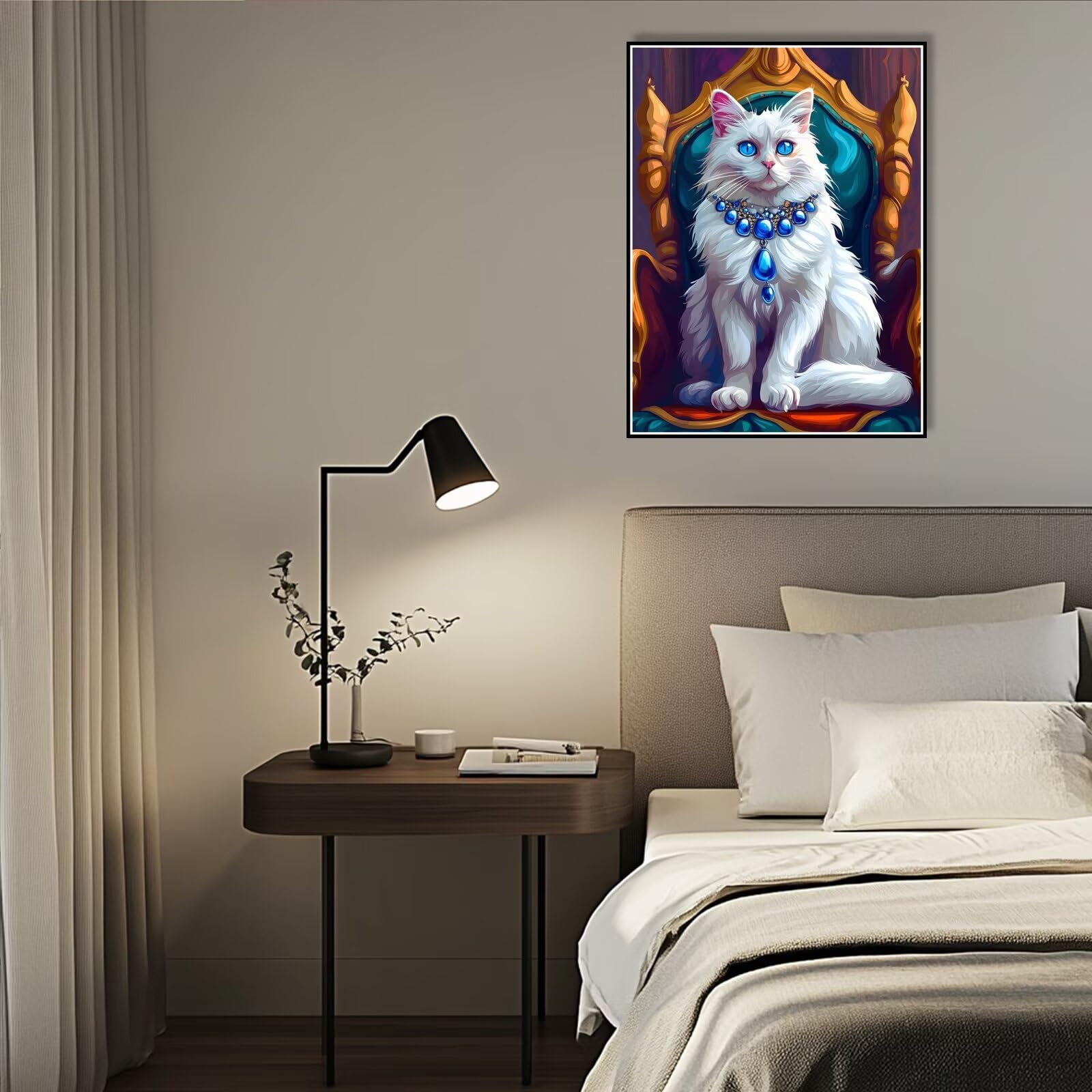 100 x 130 cm duży obraz z numerami dla dorosłych kreskówka malowanie według numerów kot DIY dziecko i dziewczyna zestawy na płótnie prezent z 3 pędzlami i akryli kobiety zajęcia kreatywne hobby
