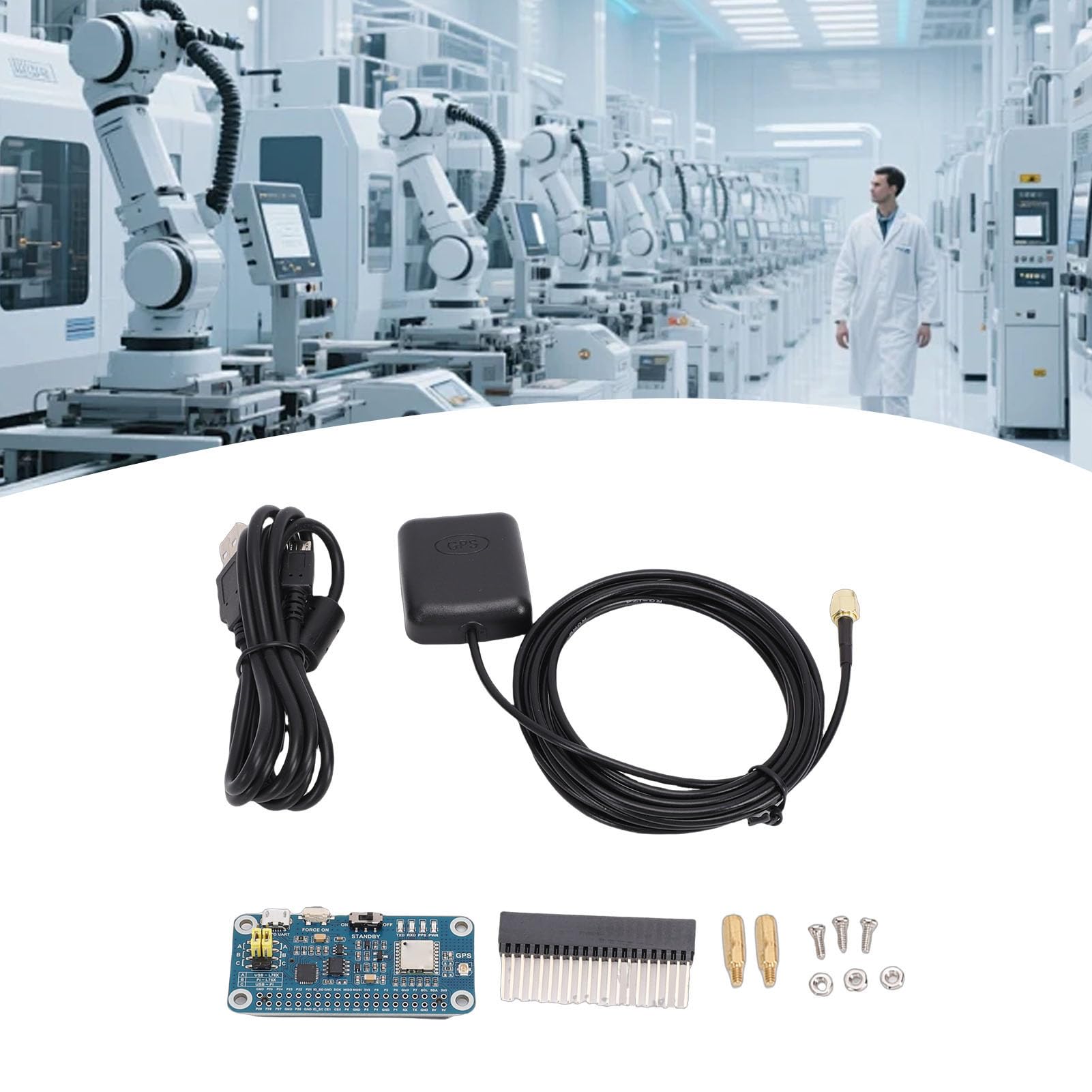 GOWENIC GNSS Hat UART Receptor Multi Constelación