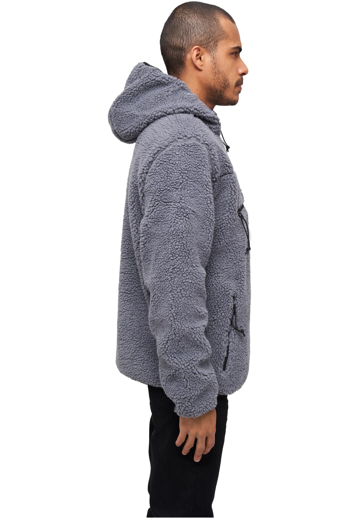 Brandit Teddy Windbreaker Hombre Cortavientos Negro 100% poliéster