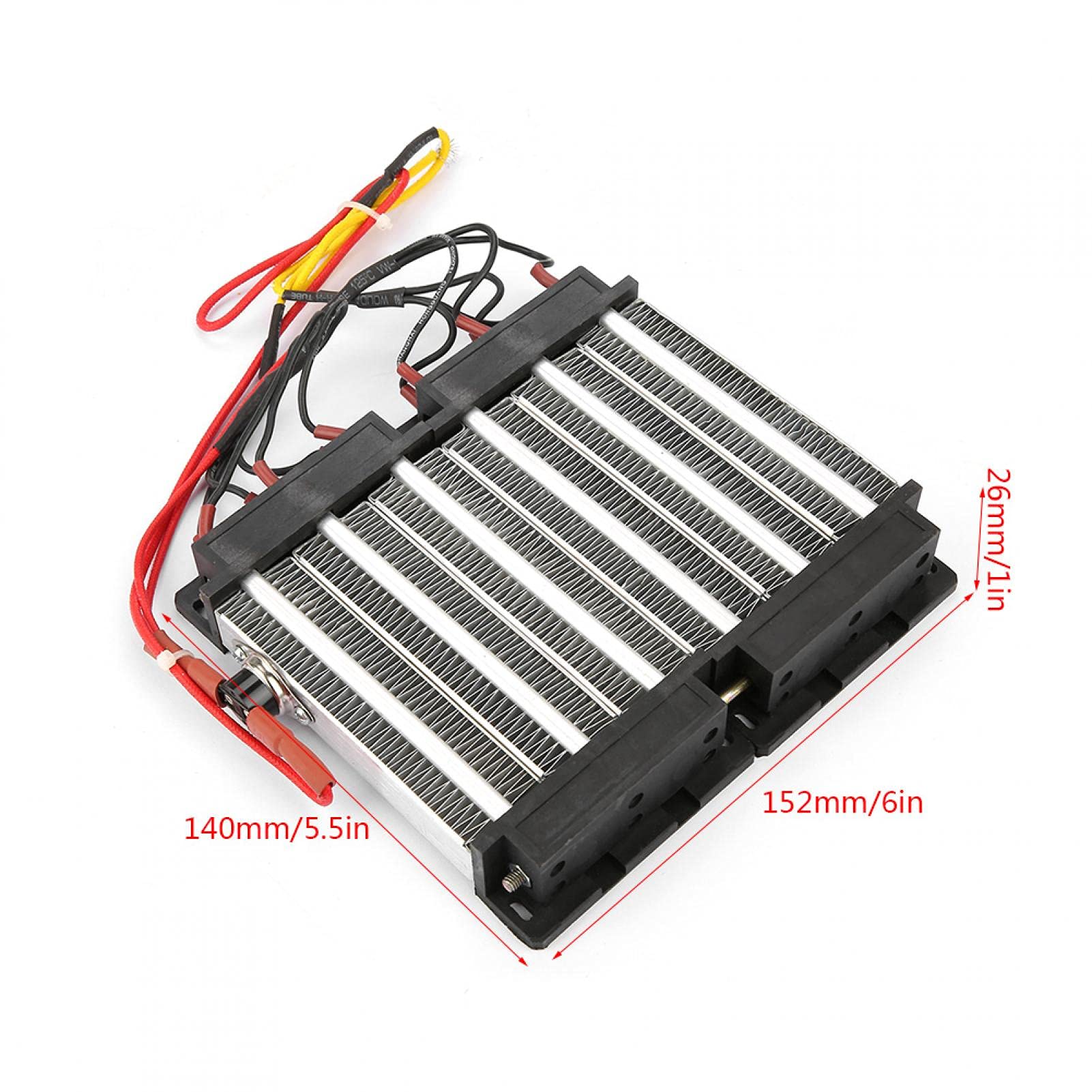 Calentador eléctrico de aire de cerámica, 110 V/220 V 1500 W, calentador de aire de cerámica PTC aislado, elemento calefactor PTC(220V1500W)
