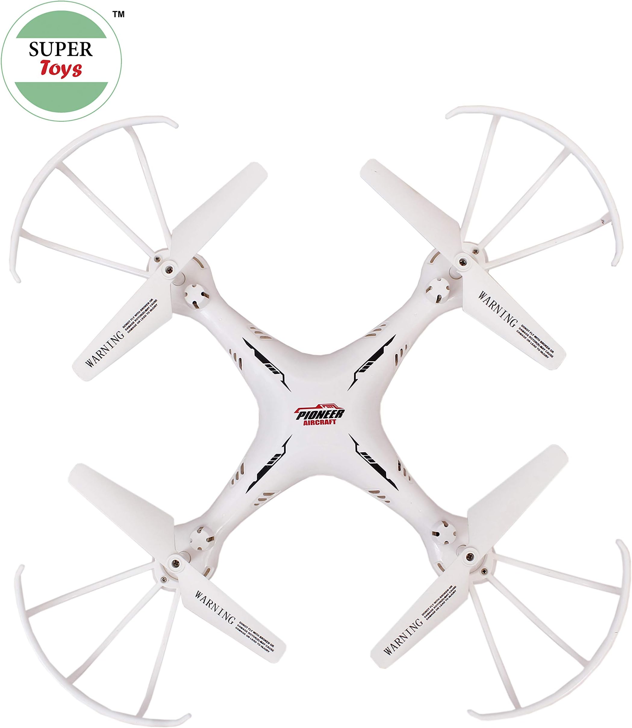 TALREJA ENTERPRISES Plastic Toys Pioneer Drone with USB Charger and RC without Camera (White)