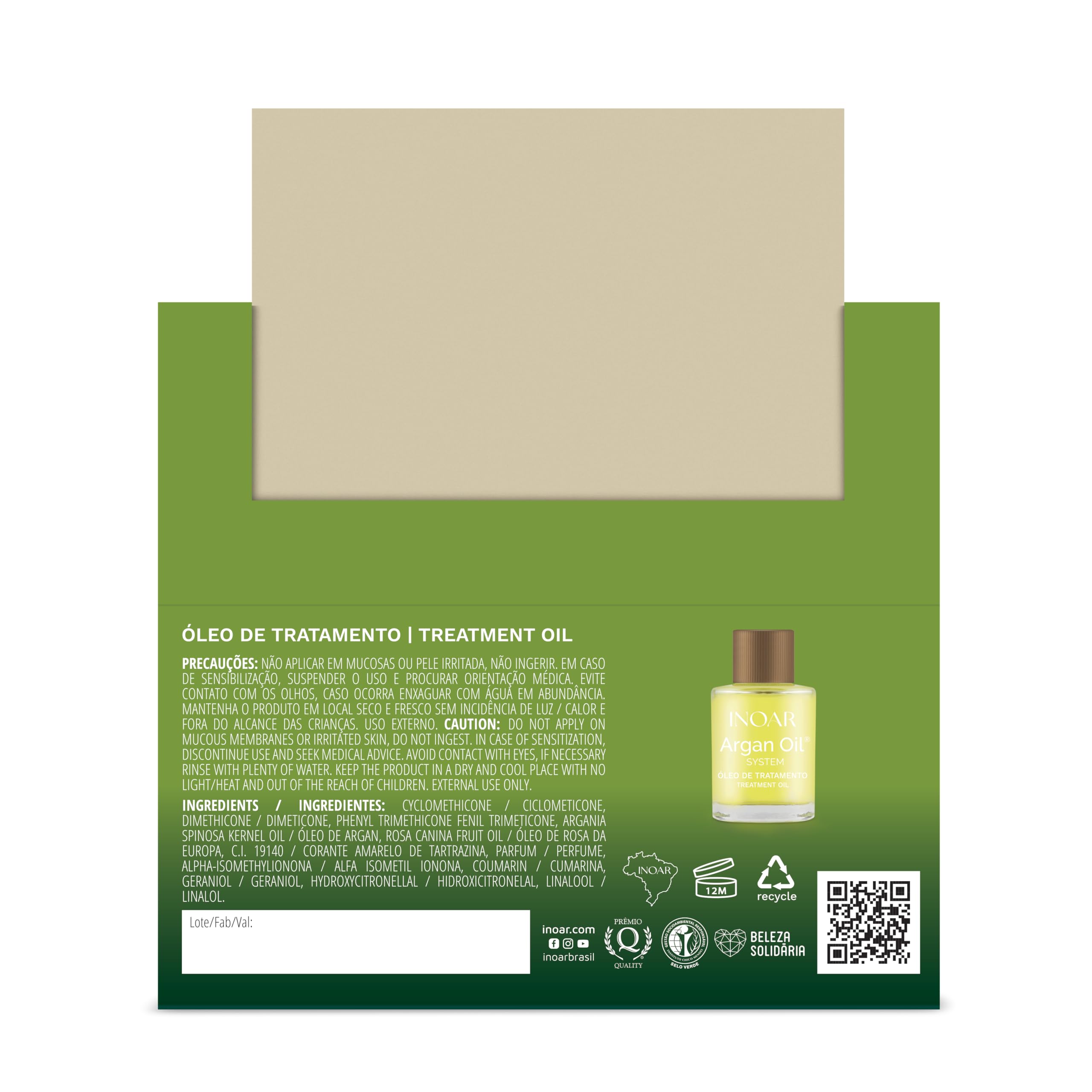 Inoar aceite argán 7 ml x 12 unidades