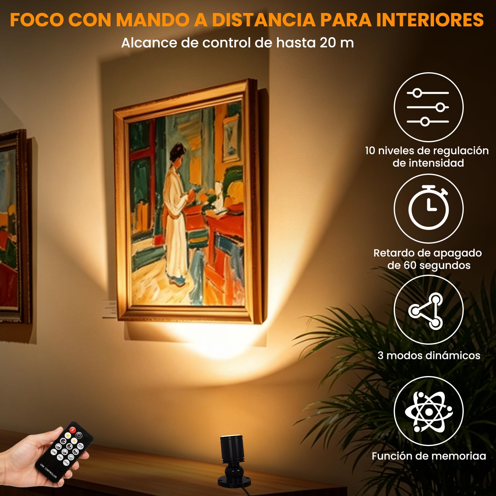 2 Piezas Mini focos LED 1.5 W,2-in-1Rotativo 360°Mini Spot Luz,3000K Blanca Cálida Luz Regulable Adecuado para Vitrinas Cuadros Pequeños Ducha Armarios Pasillos Salas
