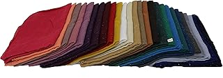 Kuldip Maxi Glitter Pashmina Scarf Shawl Wrap. Assorted Colors. (Pack of 5)