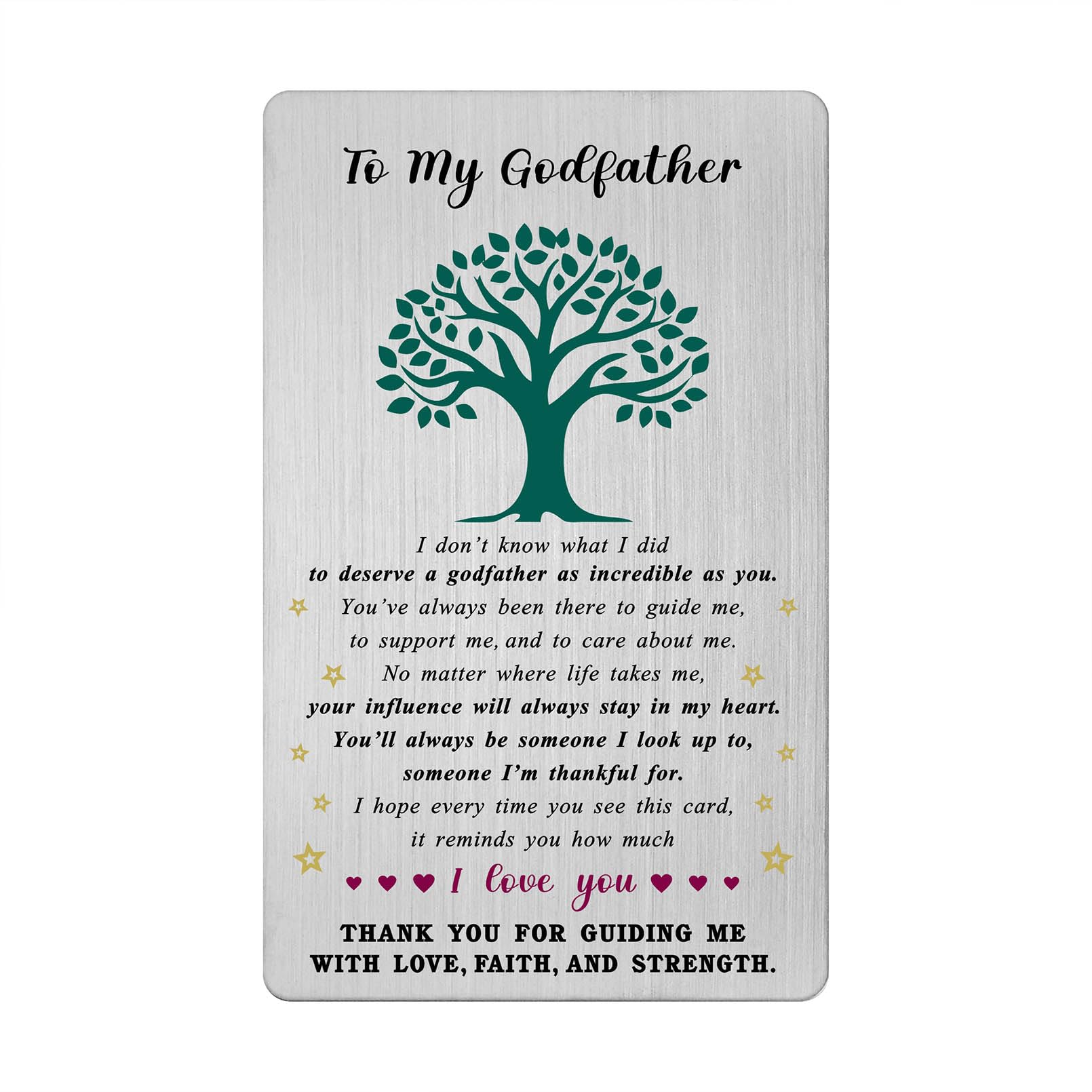 Godfather Father's Day Card, Gifts for Godfather Birthday Proposal Christmas Easter Wedding Card from Godson