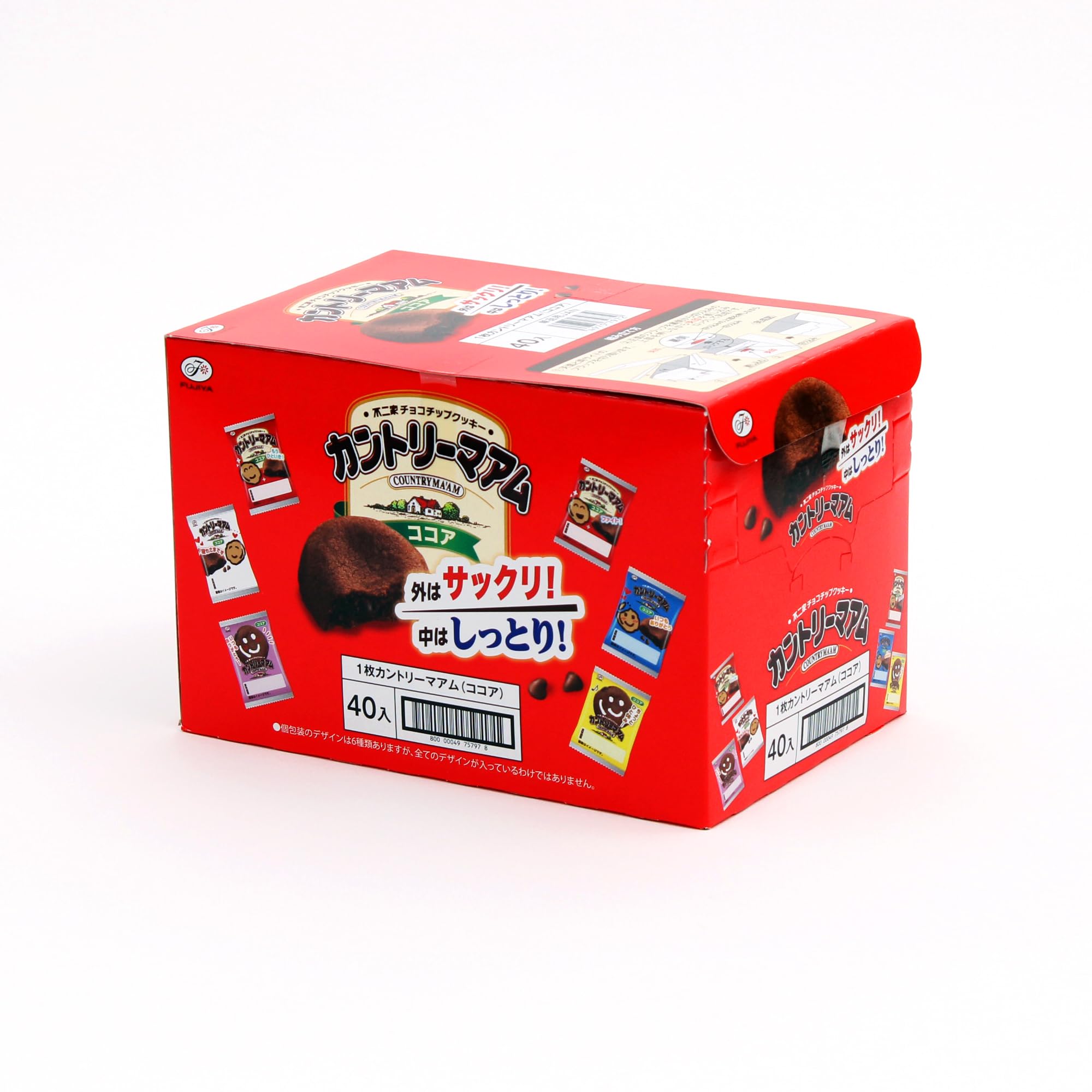 Amazon.co.jp: 不二家 カントリーマアム（ココア） 40枚 : 食品