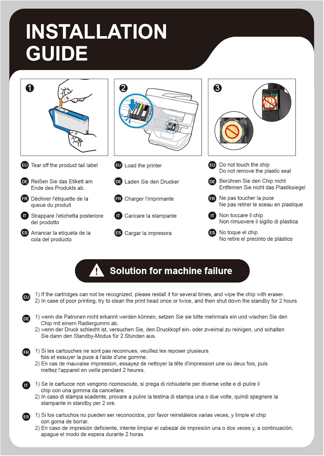728 Ink Cartridges Combo Pack Replacement for HP 728 Ink 300ML Compatible for HP DesignJet T830 MFP & T730 Large Format Plotter Printers (4-Pack, Matte Black/Cyan/Magenta/Yellow)
