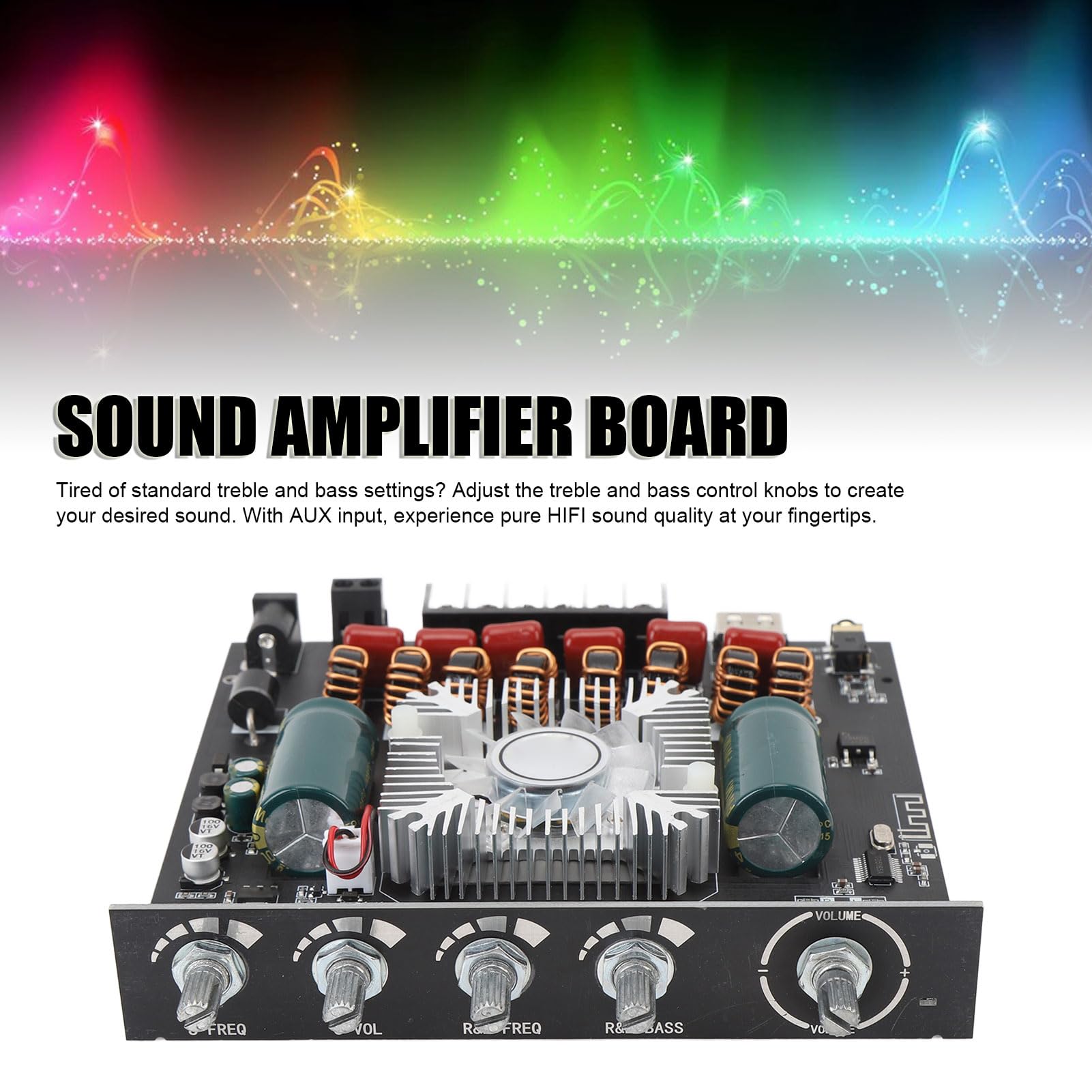 Modulo Scheda Amplificatore Chip TPA3255 con Controllo degli Alti e dei Bassi per L'Home Theater