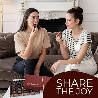 Cremelle Chocolate Gift Box, 20 Pieces Collection of Mothers Day Chocolate Gift Basket, Perfect Chocolates Assortments for Any Occasion, Holidays, Birthdays, Anniversaries, Corporate Gourmet Gifts Baskets and More