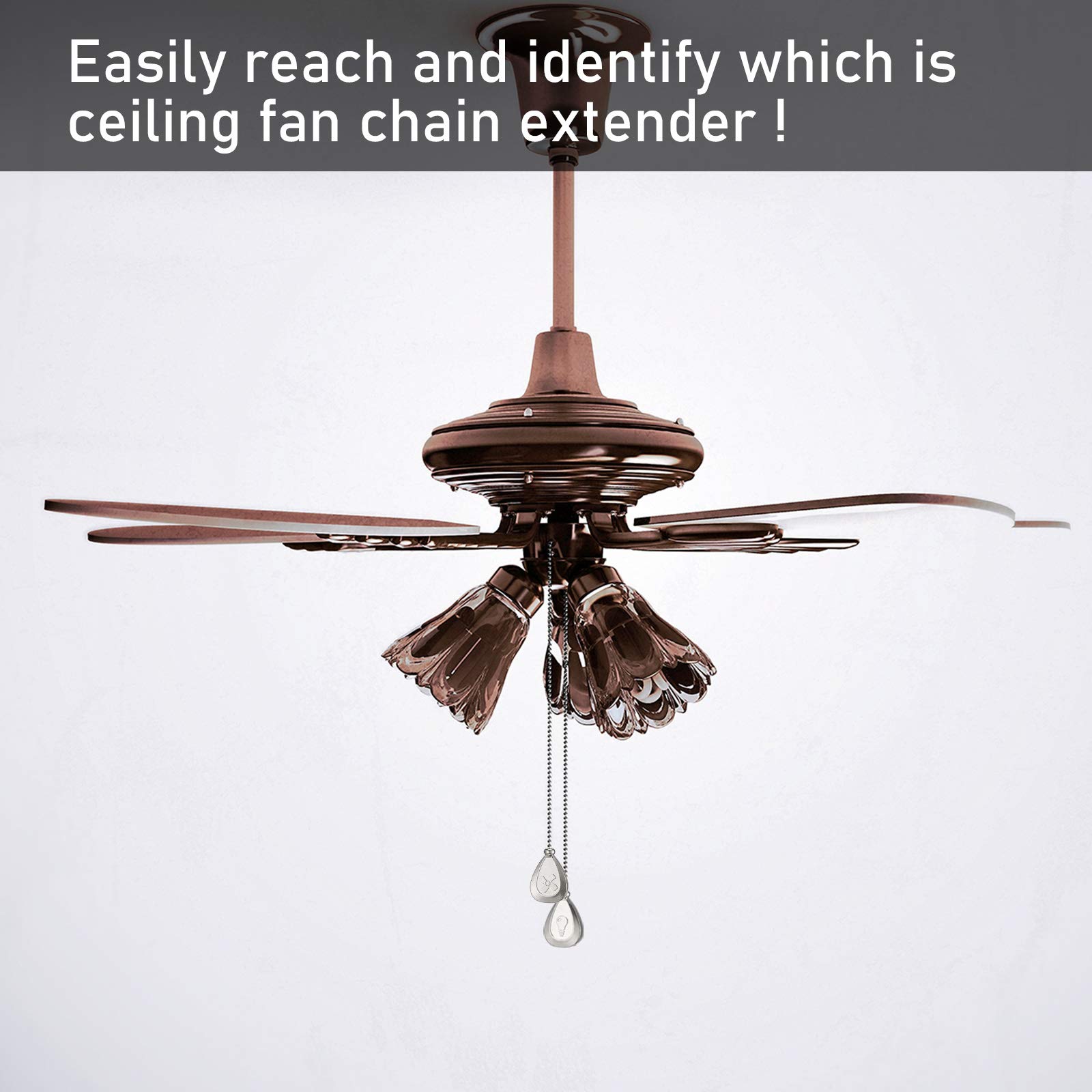 Ceiling Fan Pull Chain Extenders - Vintage Style -6