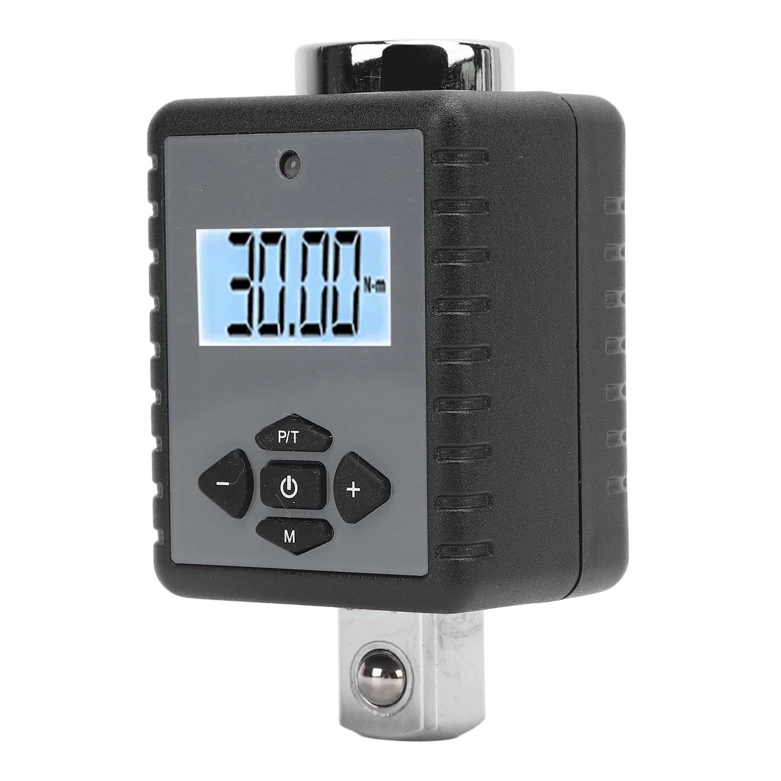 Drfeify 1 2-calowy Cyfrowy Adapter Skrętny Elektroniczny Klucz Skrętny Adapter 2 do 200 Nm Alarm Dźwiękowy LED Śledzenie Pamięci dla Mechaników Samochodowych i Motocyklowych