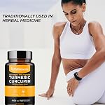 Turmeric Curcumin with Black Pepper Extract - 500mg per Capsule - 4200 mg Whole Tumeric Curcuma Root Equivalent Per 3 Capsules Serving - PhiNaturals Turmeric Supplement