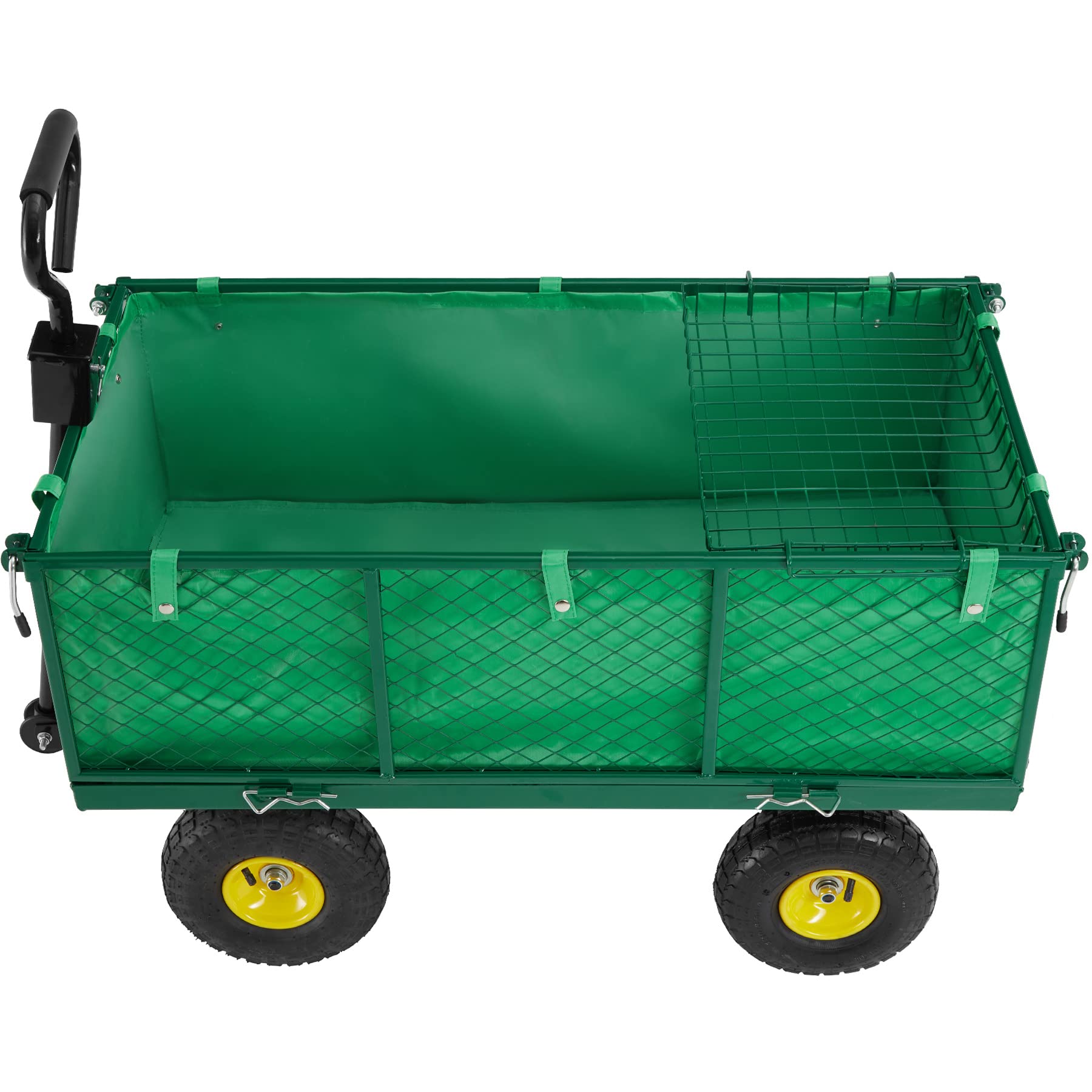 Tectake 401418 Carrito de Transporte con Bandeja 550kg Metal 114x52x65 cm