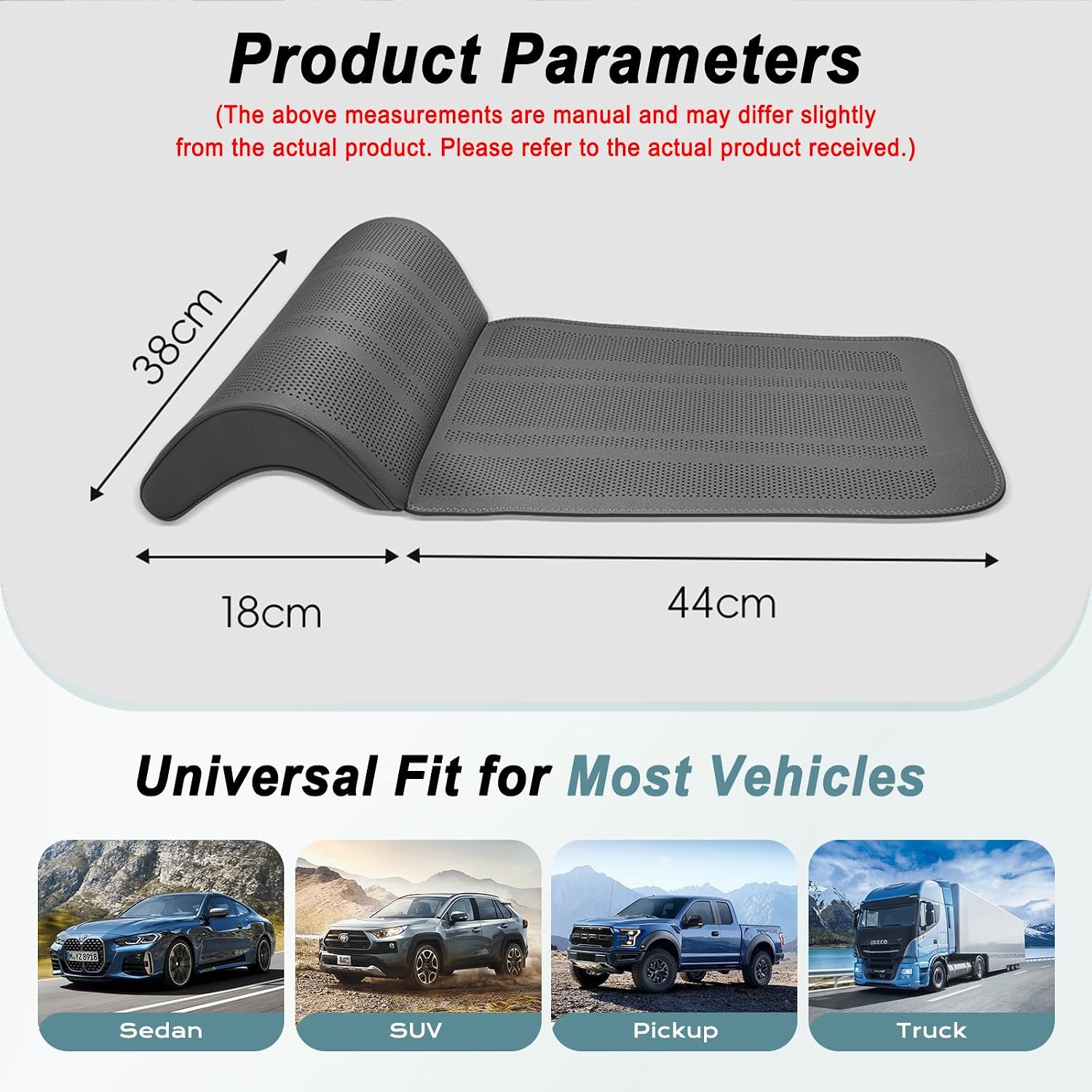 Car Seat Extender Leg Extender Cushion for Tesla Model Y 2020–2025 2021 2022 2023 2024 2026, Leather Car Leg Extender Leg Support, Seat Cushion Legs Rest Driver for Car Bus Office,A Black