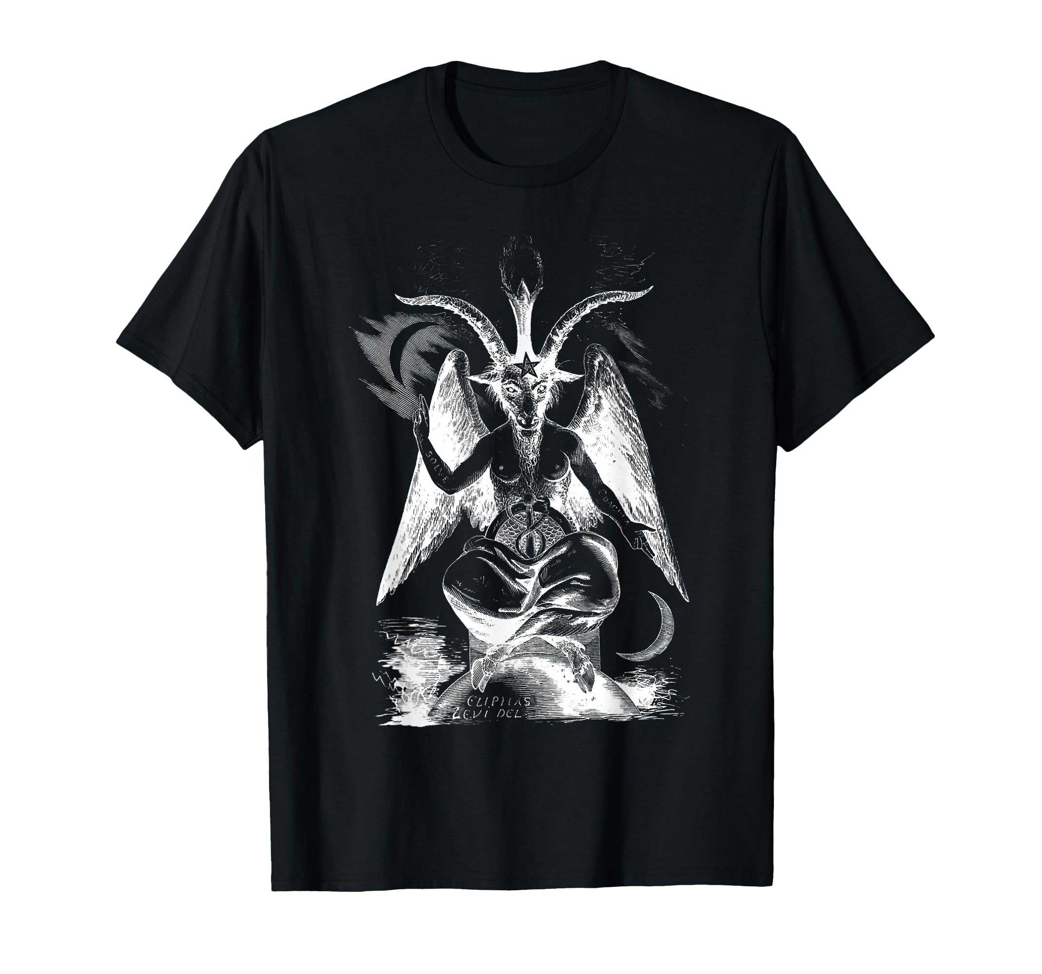 Baphomet T-Shirt. Sigil of Baphomet Goat Head Satan Tee T-Shirt