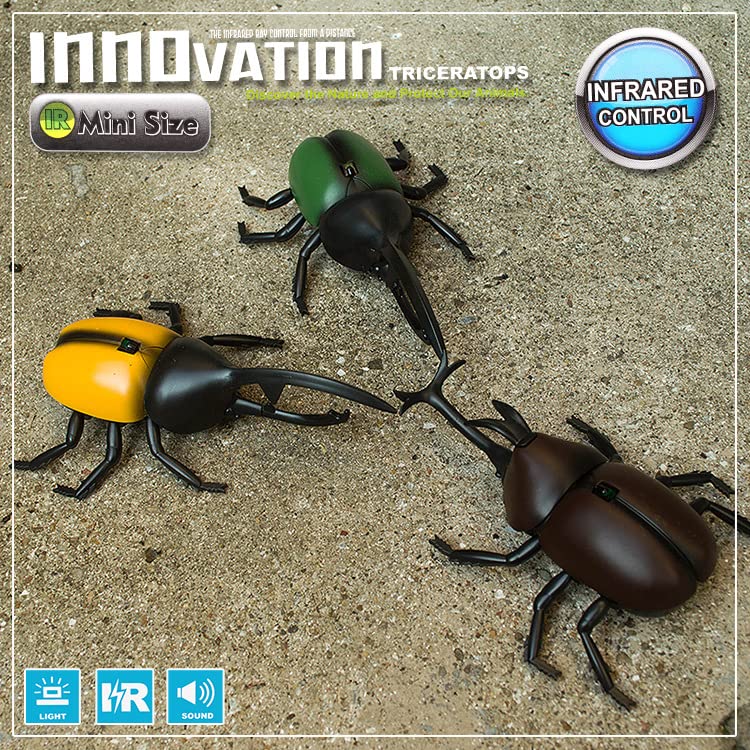 Amazon | QuiExact 赤外線リモコン カブトムシ 擬似昆虫 LEDライト内蔵