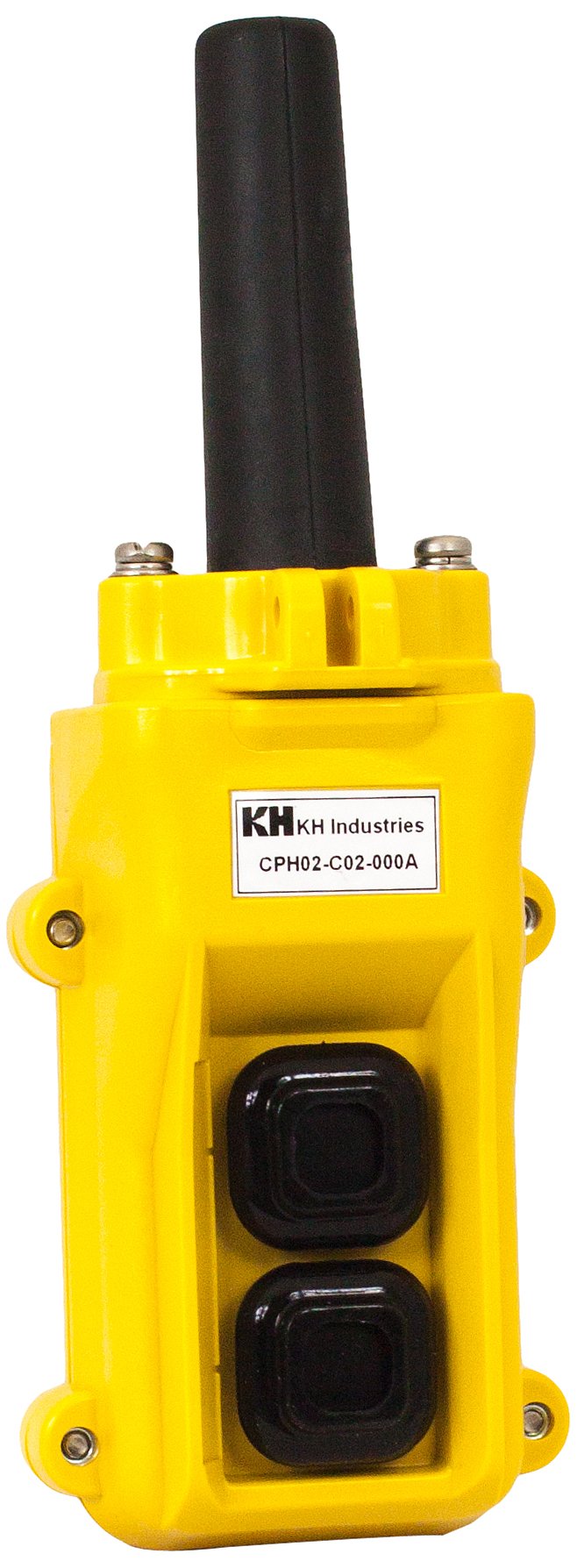KH Industries CPH02-C02-000A 2 Push Buttons Pendant Control Switch, Single Speed