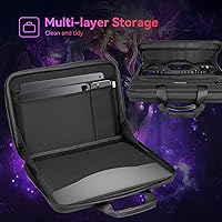 Vista 7 de Smatree Carcasa rígida resistente compatible con Acer Nitro 5/Aspire 7, ASUS ROG Strix G16/SCAR 16, DELL m16 R2/m16/G16, para MSI Stealth 16/GF65