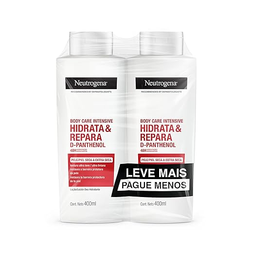 Neutrogena Hidratante Corporal Body Care Intensive Hidrata&Repara, Kit com 2 Unidades de 400ml