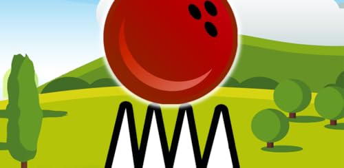 Red Bouncing Bowling Ball Spikes